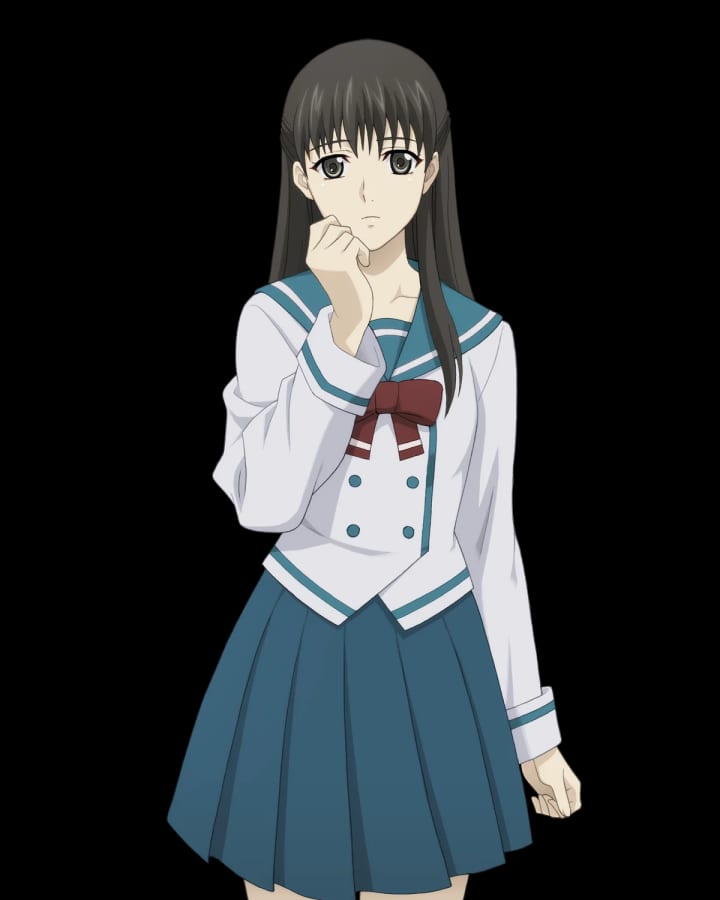 Mio Fujieda in the Steam remake's standing portrait